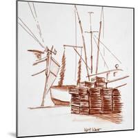 Lobster and shrimp boats and traps in Key West, Florida, USA-Richard Lawrence-Mounted Premium Photographic Print