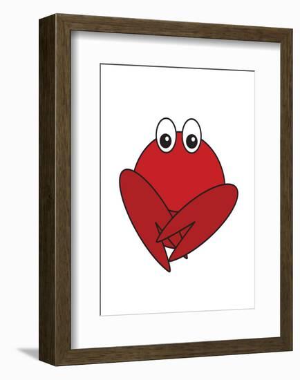 Lobster - Animaru Cartoon Animal Print-Animaru-Framed Giclee Print