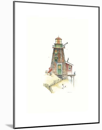 Lobster Bay Light-Lisa Danielle-Mounted Art Print