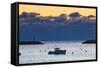 Lobster Boat at Dawn in Rye Harbor, New Hampshire-Jerry & Marcy Monkman-Framed Stretched Canvas