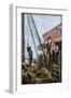 Lobster-Boat Unloaded Along a Maine Pier, circa 1880-null-Framed Giclee Print