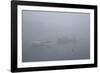 Lobster Boats and in Fog, New Harbor, Maine, USA-Lynn M^ Stone-Framed Photographic Print