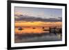 Lobster boats in a harbor in South Thomaston, Maine.-Jerry & Marcy Monkman-Framed Premium Photographic Print