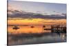 Lobster boats in a harbor in South Thomaston, Maine.-Jerry & Marcy Monkman-Stretched Canvas