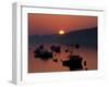 Lobster Boats in Harbor at Sunrise, Stonington, Maine, USA-Joanne Wells-Framed Premium Photographic Print
