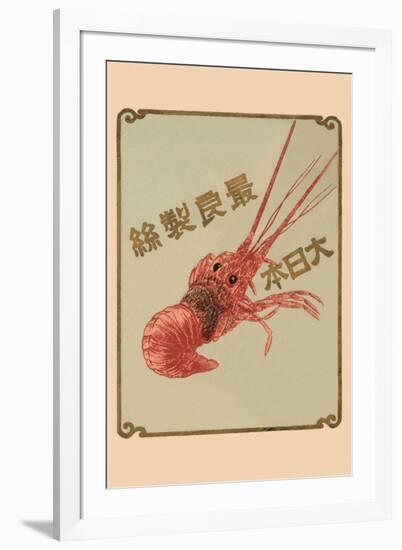 Lobster Brand - the Best Japanese Silk-null-Framed Art Print