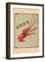 Lobster Brand - the Best Japanese Silk-null-Framed Art Print