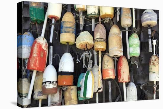 Lobster Buoys, Cape Cod National Seashore, Orleans, Cape Cod, Massachusetts, New England, Usa-Wendy Connett-Stretched Canvas