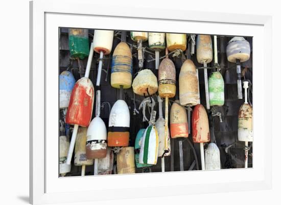 Lobster Buoys, Cape Cod National Seashore, Orleans, Cape Cod, Massachusetts, New England, Usa-Wendy Connett-Framed Photographic Print