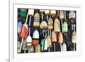 Lobster Buoys, Cape Cod National Seashore, Orleans, Cape Cod, Massachusetts, New England, Usa-Wendy Connett-Framed Photographic Print