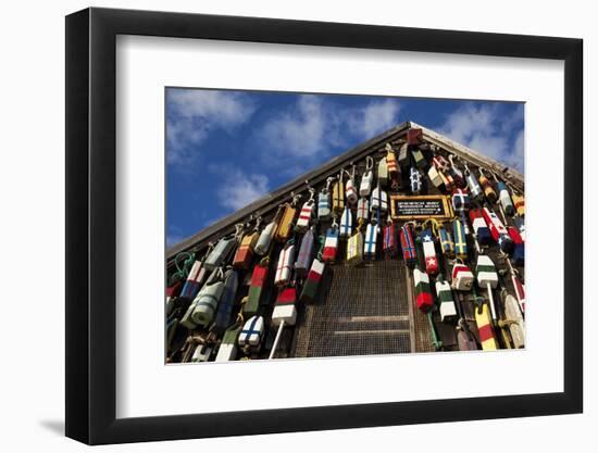 Lobster Buoys, Gloucester, Massachusetts, USA-Walter Bibikow-Framed Photographic Print