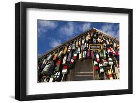 Lobster Buoys, Gloucester, Massachusetts, USA-Walter Bibikow-Framed Photographic Print