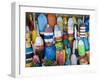 Lobster Buoys, Rockport Harbour, Rockport, Cape Ann, Massachusetts, USA-Walter Bibikow-Framed Photographic Print