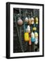 Lobster Buoys, Rockport, Massachusetts, USA-Walter Bibikow-Framed Premium Photographic Print