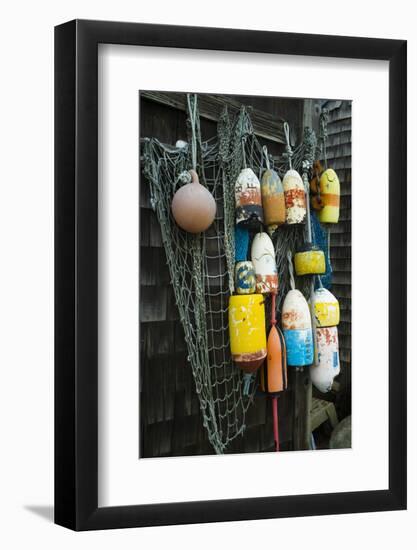 Lobster Buoys, Rockport, Massachusetts, USA-Walter Bibikow-Framed Photographic Print