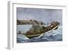 Lobster Fishermen in the Grand Manan Channel Between Maine and New Brunswick, 1890s-null-Framed Giclee Print