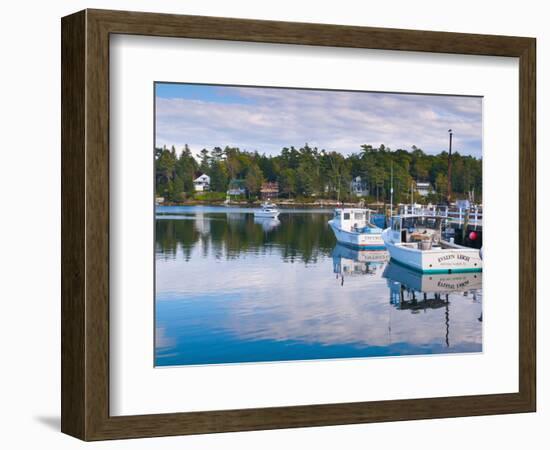 Lobster Fishing Boats, Boothbay Harbor, Maine, New England, United States of America, North America-Alan Copson-Framed Photographic Print