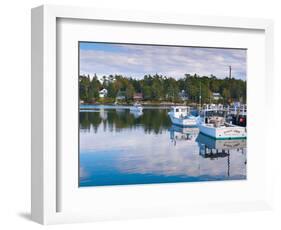 Lobster Fishing Boats, Boothbay Harbor, Maine, New England, United States of America, North America-Alan Copson-Framed Photographic Print