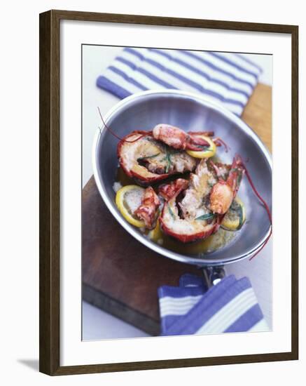 Lobster Fried in Butter with Lemon and Tarragon-Peter Medilek-Framed Photographic Print