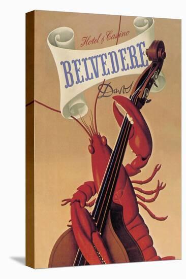 Lobster Musician at the Belvedere Hotel and Casino-null-Stretched Canvas