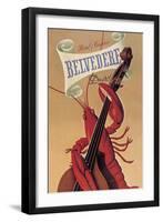 Lobster Musician at the Belvedere Hotel and Casino-null-Framed Art Print