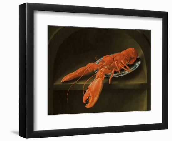 Lobster on a Delft Dish-Charles Collins-Framed Giclee Print