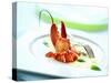 Lobster on Pineapple Carpaccio-null-Stretched Canvas