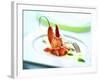 Lobster on Pineapple Carpaccio-null-Framed Photographic Print