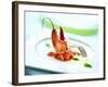 Lobster on Pineapple Carpaccio-null-Framed Photographic Print