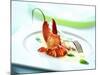 Lobster on Pineapple Carpaccio-null-Mounted Photographic Print