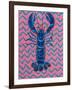Lobster on Zigzag-Alice Straker-Framed Photographic Print