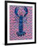 Lobster on Zigzag-Alice Straker-Framed Photographic Print