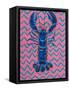 Lobster on Zigzag-Alice Straker-Framed Stretched Canvas