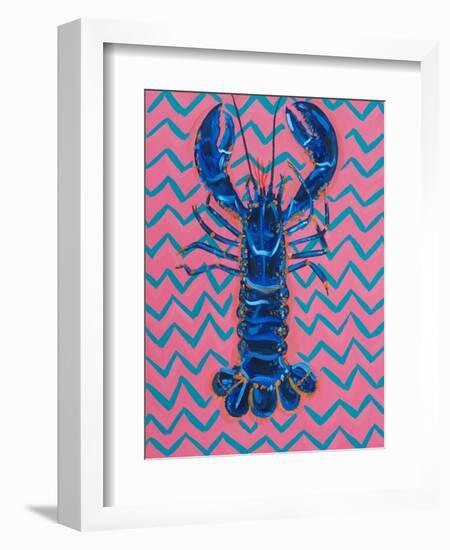 Lobster on Zigzag-Alice Straker-Framed Photographic Print