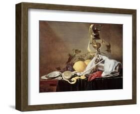Lobster, Oyster and Lemon-Jan Davidsz de Heem-Framed Giclee Print