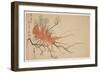 Lobster, Plum and Pine Branch, C.1818-Shibata Git?-Framed Giclee Print
