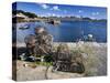 Lobster Pots at Roundstone Harbour, Connemara, County Galway, Connacht, Republic of Ireland, Europe-David Wogan-Stretched Canvas