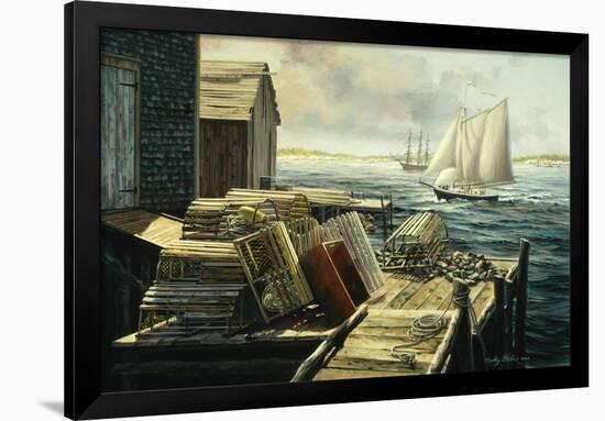 Lobster Pots New England-Nicky Boehme-Framed Giclee Print