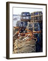 Lobster Pots, Normandy, France-Michael Busselle-Framed Photographic Print