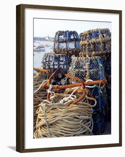 Lobster Pots, Normandy, France-Michael Busselle-Framed Photographic Print