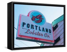 Lobster Restaurant, Portland, Maine, New England, United States of America, North America-Alan Copson-Framed Stretched Canvas
