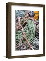 Lobster rope in Bernard, Maine, USA-Chuck Haney-Framed Photographic Print