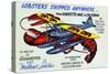 Lobster's Shipped Anywhere-Curt Teich & Company-Stretched Canvas