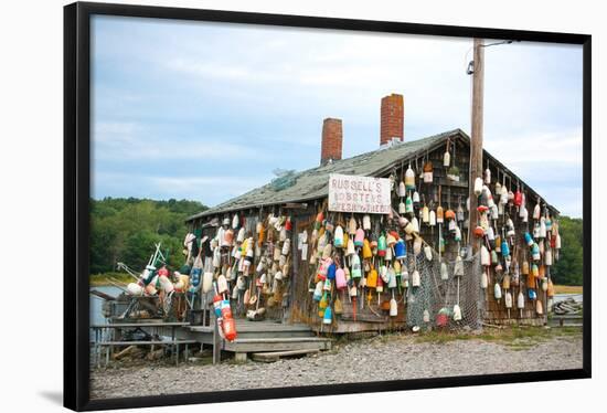 Lobster Shack in Maine Photo Art Print Poster-null-Framed Poster