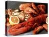 Lobster, Shrimp and Crab-Steven Morris-Stretched Canvas