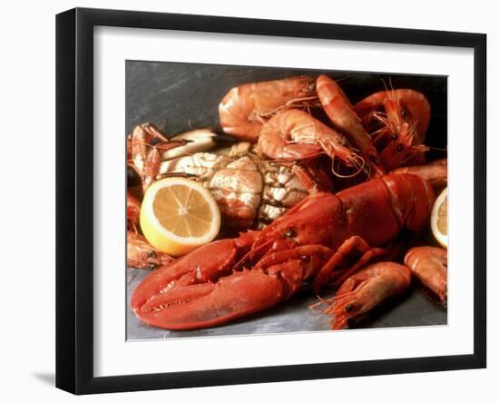 Lobster, Shrimp and Crab-Steven Morris-Framed Photographic Print