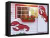 Lobster Sign, Pound and Restaurant, Mt. Desert Island, Maine, USA-Walter Bibikow-Framed Stretched Canvas