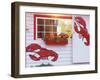 Lobster Sign, Pound and Restaurant, Mt. Desert Island, Maine, USA-Walter Bibikow-Framed Photographic Print