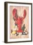 Lobster Tableau-null-Framed Art Print