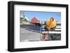 Lobster trap at Peggy's Cove-null-Framed Art Print